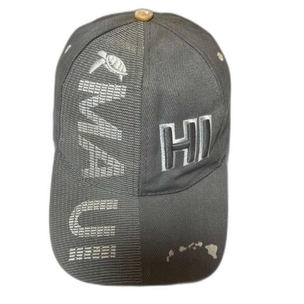 Maui Hawaii Island Crew Adjustable Snapback Gray Fabric Baseball Hat Cap